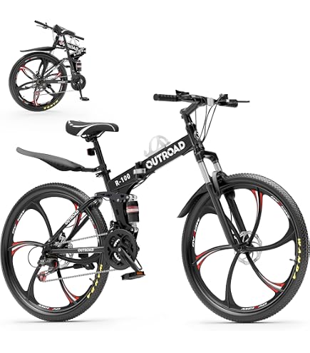 Amazon | MarKnig (マーニグ) 26インチ 大人用 折りたたみ自転車